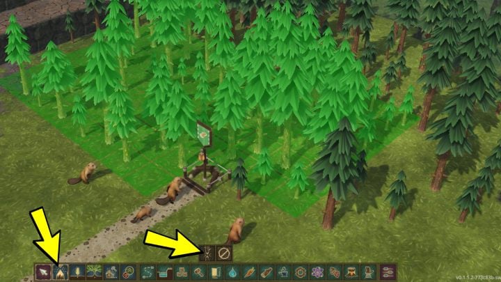 When you build a Lumberjack Flag near the trees you still need to mark the felling area - Timberborn: A lumberjack doesnt cut down trees - why? - FAQ - Timberborn Guide