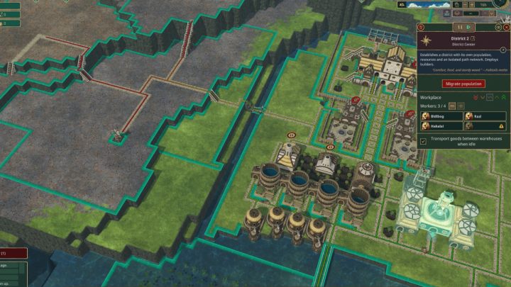 The district center has a limited range - Timberborn: Resources outside of the district center - how to collect? - FAQ - Timberborn Guide