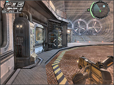 Look at the screen, because that's where you'll have to start moving - The Wind Tunnel I - Walkthrough - Timeshift - Game Guide and Walkthrough