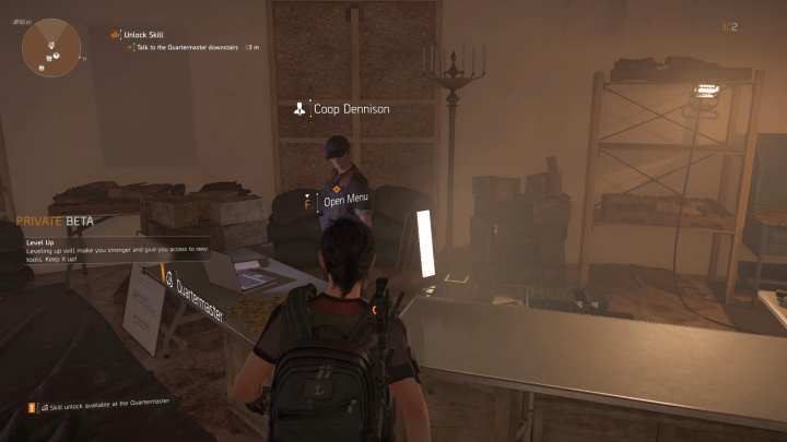 The Quartermaster is one of the most important people in the Base. - White House | The Base of Operations in The Division 2 - The Base of Operations and Settlements - The Division 2 Guide
