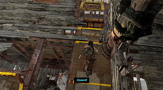 Go up, then right, jumping when needed - Travel to the Survivors Camp | 20: The Fast Way Down Walkthrough - 20: The Fast Way Down | Walkthrough - Tomb Raider Game Guide