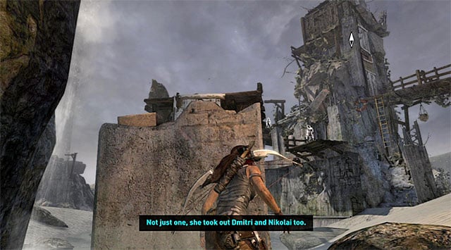 Head south, towards the lighthouse outlined in the distance - Reach the Endurance Wreck (part 1) | 22: Gone Missing Walkthrough - 22: Gone Missing | Walkthrough - Tomb Raider Game Guide