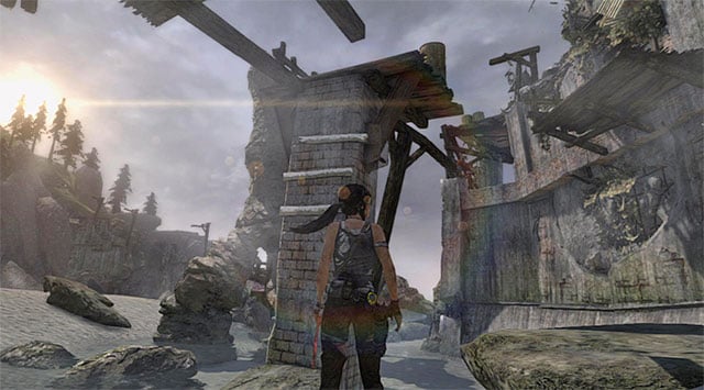 After youve checked out the southern area, locate the stone structure pictured above - Reach the Endurance Wreck (part 1) | 22: Gone Missing Walkthrough - 22: Gone Missing | Walkthrough - Tomb Raider Game Guide