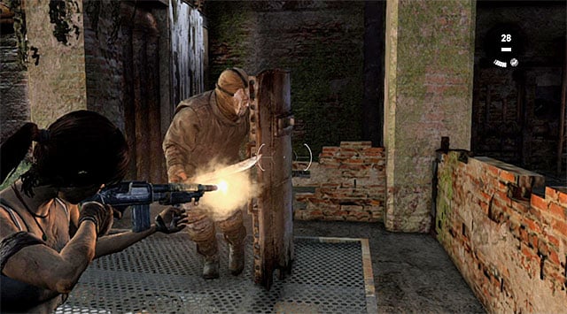 Once the fighting commences, dont forget to take covers and keep in mind that reinforcements will arrive shortly - Reach the Endurance Wreck (part 2) | 22: Gone Missing Walkthrough - 22: Gone Missing | Walkthrough - Tomb Raider Game Guide