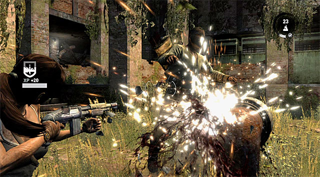 Secondly, new enemies will soon spawn in the main area of the bunker which you have just secured - Reach the Endurance Wreck (part 2) | 22: Gone Missing Walkthrough - 22: Gone Missing | Walkthrough - Tomb Raider Game Guide