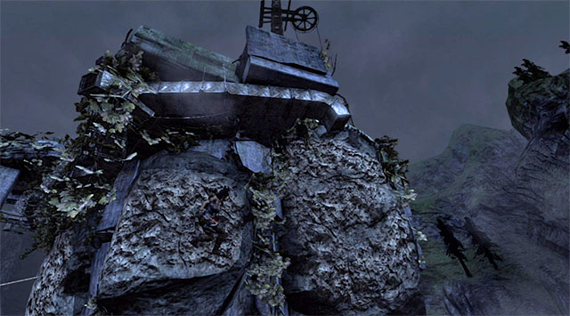 Do not forget to use climbing axe to stick to the wall - Enter the Research Base | 23: Storm Chaser Walkthrough - 23: Storm Chaser | Walkthrough - Tomb Raider Game Guide