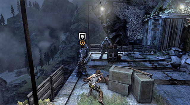 Be careful, because there are two bandits in the area - Enter the Research Base | 23: Storm Chaser Walkthrough - 23: Storm Chaser | Walkthrough - Tomb Raider Game Guide