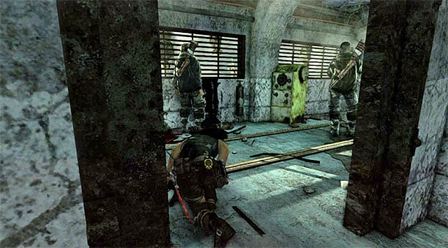 Jump down, getting to the research lab - Discover the Ancient Tomb | 23: Storm Chaser Walkthrough - 23: Storm Chaser | Walkthrough - Tomb Raider Game Guide