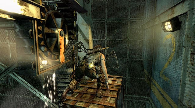 Turn right and climb the nearby crate - Discover the Ancient Tomb | 23: Storm Chaser Walkthrough - 23: Storm Chaser | Walkthrough - Tomb Raider Game Guide