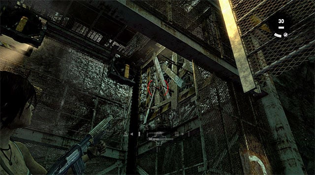 Go down, returning to place where you previously were catching the ladder - Discover the Ancient Tomb | 23: Storm Chaser Walkthrough - 23: Storm Chaser | Walkthrough - Tomb Raider Game Guide