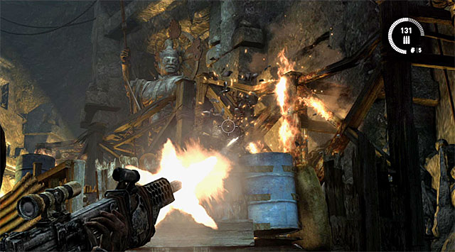 After start of the actual fight, I recommend using the assault rifle, because your opponents will be coming in hordes - Exit the Research Base | 23: Storm Chaser Walkthrough - 23: Storm Chaser | Walkthrough - Tomb Raider Game Guide