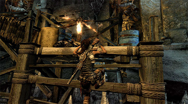 Collect ammo and examine bodies of defeated enemies - Exit the Research Base | 23: Storm Chaser Walkthrough - 23: Storm Chaser | Walkthrough - Tomb Raider Game Guide