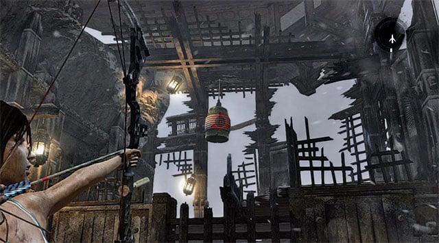 Head left and jump towards a small ladder in order to get to the upper floor - Rescue Sam from Mathias (part 2) | 24: Going Back In Walkthrough - 24: Going Back In | Walkthrough - Tomb Raider Game Guide