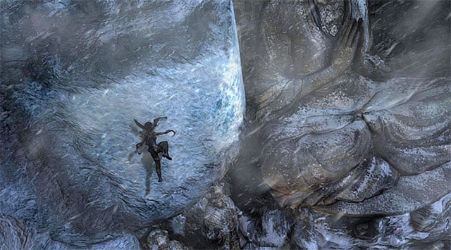 Catch the interactive wall and start moving to the left with a single jump along the way - Rescue Sam from Mathias (part 2) | 24: Going Back In Walkthrough - 24: Going Back In | Walkthrough - Tomb Raider Game Guide