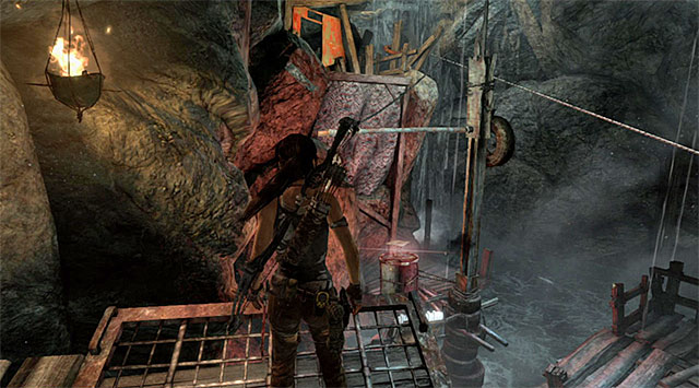 The next step is practically the same; wait until the mechanism turns when the buoy hits it, then leap over to the beam - Temple of the Handmaidens | Optional Tombs: Shipwreck Beach - Shipwreck Beach | Optional Tombs - Tomb Raider Game Guide