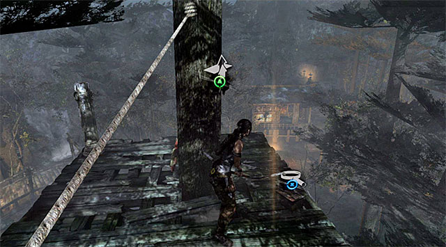 Make your way to the small wooden platform outlined in the distance - Relics | Collectibles: Summit Forest - Collectibles: Summit Forest - Tomb Raider Game Guide