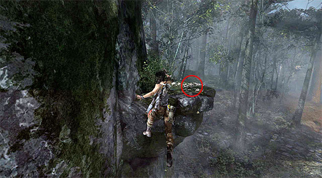 Once there, turn around and leap over to the adjacent ledge; the Cache is right on it (reward: 5 XP) - GPS Caches | Collectibles: Summit Forest - Collectibles: Summit Forest - Tomb Raider Game Guide
