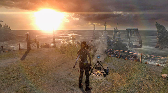 BASE CAMP 2/2 - ENDURANCE OVERLOOK - Campsites | Collectibles: Cliffside Bunker - Collectibles: Cliffside Bunker - Tomb Raider Game Guide