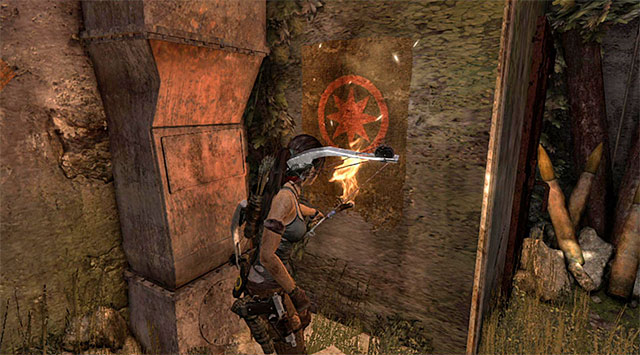 BANNER 1/4 - Previous Inhabitants | Collectibles: Cliffside Bunker - Collectibles: Cliffside Bunker - Tomb Raider Game Guide