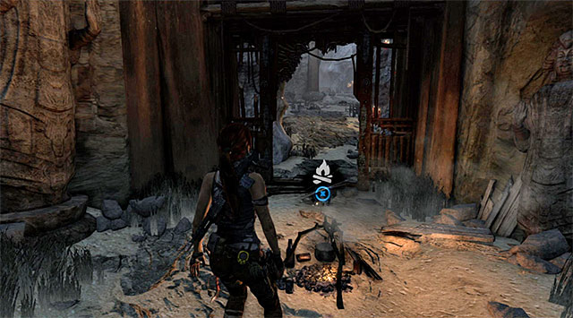 CAMPSITE 1/1 - SHELTERED HALLWAY - Campsites | Collectibles: Chasm Stronghold - Collectibles: Chasm Stronghold - Tomb Raider Game Guide