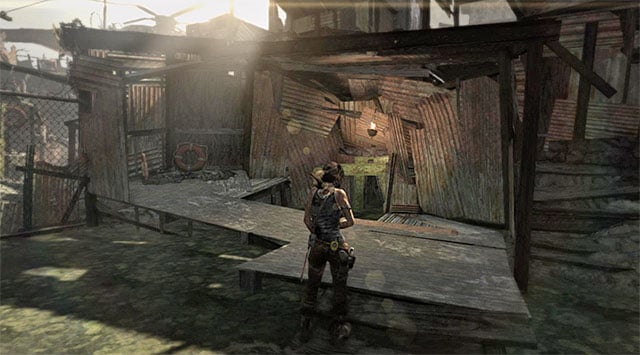 As I mentioned above, Lara isnt capable of climbing any higher platforms for now, so youll need to keep to the ground by finding a passageway to the east - Search the Rescue Helicopter for Medical Supplies | 13: Open Wounds Walkthrough - 13: Open Wounds | Walkthrough - Tomb Raider Game Guide