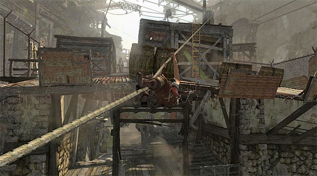 There is a long trek ahead of you - Find Your Way to Grim | 15: Liberator Walkthrough - 15: Liberator | Walkthrough - Tomb Raider Game Guide