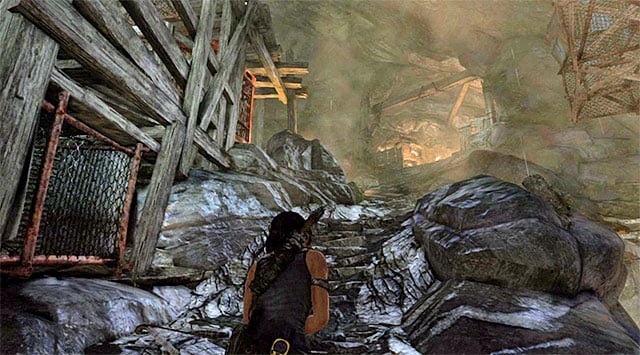 When the shootout is over, search for supplies, then make your way towards the barricaded passageway - Rescue the Captured Endurance Crew | 16: No One Left Behind Walkthrough - 16: No One Left Behind | Walkthrough - Tomb Raider Game Guide