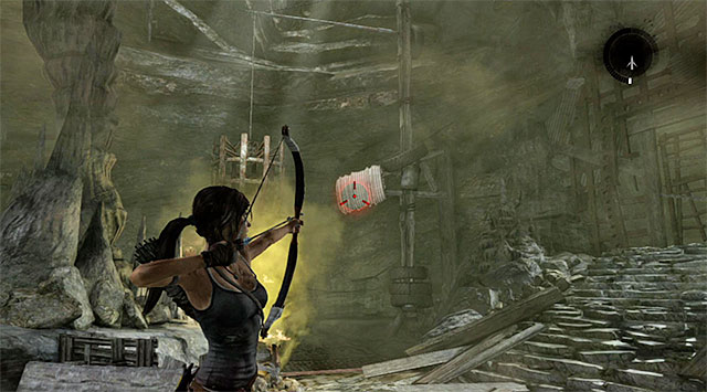 Head west to locate another valve, which you can destroy with the climbing axe - Rescue the Captured Endurance Crew | 16: No One Left Behind Walkthrough - 16: No One Left Behind | Walkthrough - Tomb Raider Game Guide