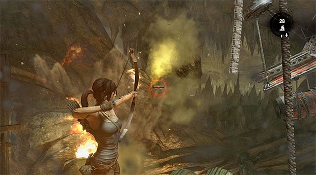 Send another fire arrow to cause another explosion - Rescue the Captured Endurance Crew | 16: No One Left Behind Walkthrough - 16: No One Left Behind | Walkthrough - Tomb Raider Game Guide