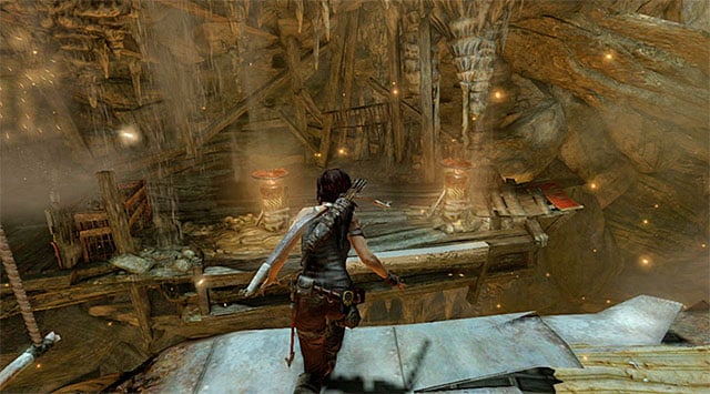 When youre back on top, leap over to the platform pictured above - Rescue the Captured Endurance Crew | 16: No One Left Behind Walkthrough - 16: No One Left Behind | Walkthrough - Tomb Raider Game Guide