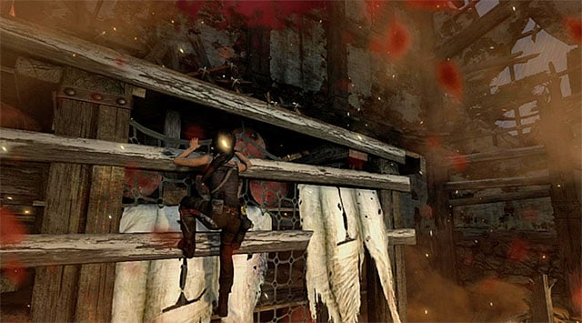 Given that one of the guards set the tower on fire, youll need to act fast - Escape the Solarii Compound | 17: Into the Fire Walkthrough - 17: Into the Fire | Walkthrough - Tomb Raider Game Guide