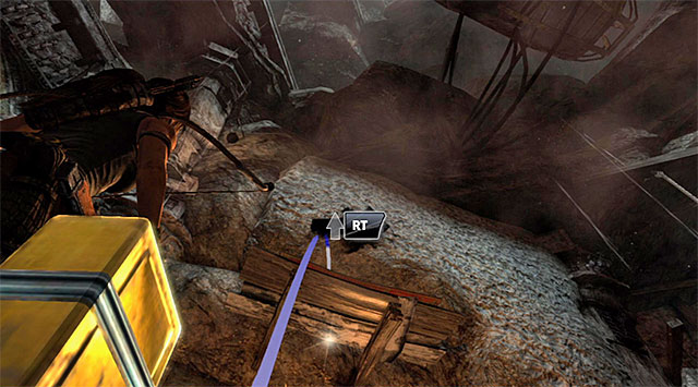 Lara cant leap up to it, so you need to find another way to collapse it - Chamber of Judgment | Optional Tombs: Shantytown - Shantytown | Optional Tombs - Tomb Raider Game Guide