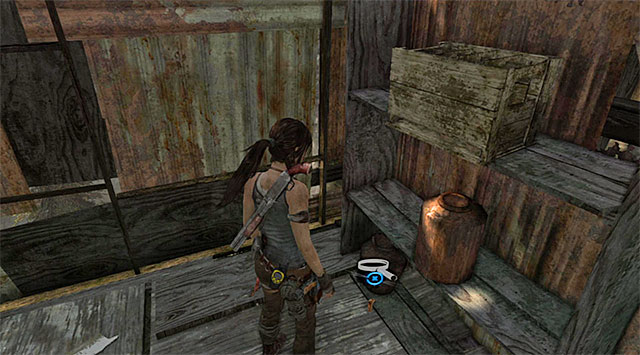 Look for the Cache on the ground (reward: 5 XP) - GPS Caches (01-07) | Collectibles: Shantytown - Collectibles: Shantytown - Tomb Raider Game Guide