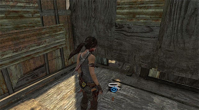 Go inside and take the Cache (reward: 5 XP) - GPS Caches (01-07) | Collectibles: Shantytown - Collectibles: Shantytown - Tomb Raider Game Guide