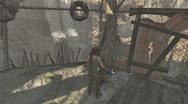 Examine the unlocked area - GPS Caches (08-15) | Collectibles: Shantytown - Collectibles: Shantytown - Tomb Raider Game Guide