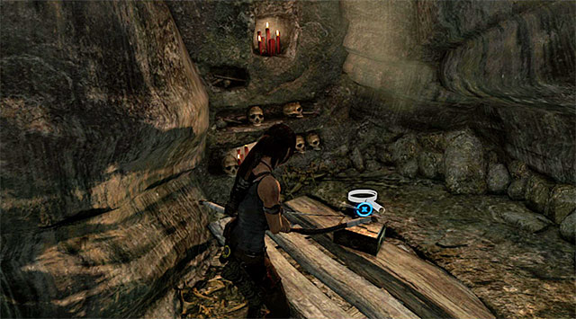 Move through the partially flooded section and climb up to a ledge - Relics | Collectibles: Geothermal Caverns - Collectibles: Geothermal Caverns - Tomb Raider Game Guide