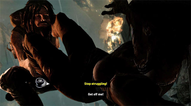 Approach the small hole so that Lara automatically crouches - Keep Moving Forward to Survive | 1: Survive Walkthrough - 1: Survive | Walkthrough - Tomb Raider Game Guide