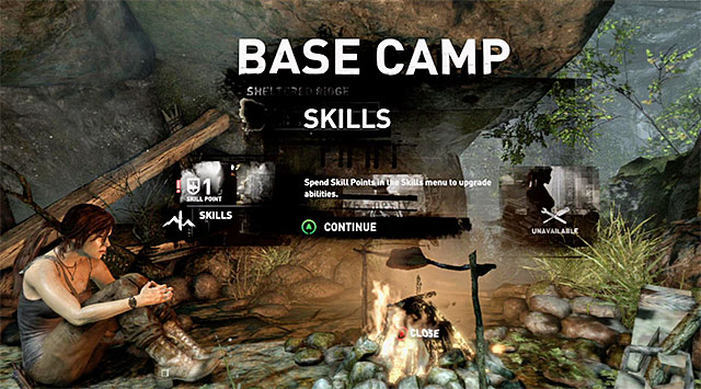 At base camp, interact with the campfire - Return to Camp with the Meat | 4: Woman Versus Wild Walkthrough - 4: Woman Versus Wild | Walkthrough - Tomb Raider Game Guide