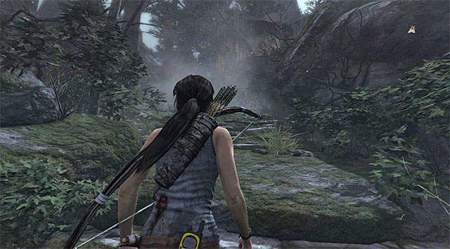 Take the only path leading north, towards the second base camp within the Coastal Forest - Investigate the Strange Voices | 5: Just Keep Moving Walkthrough - 5: Just Keep Moving | Walkthrough - Tomb Raider Game Guide