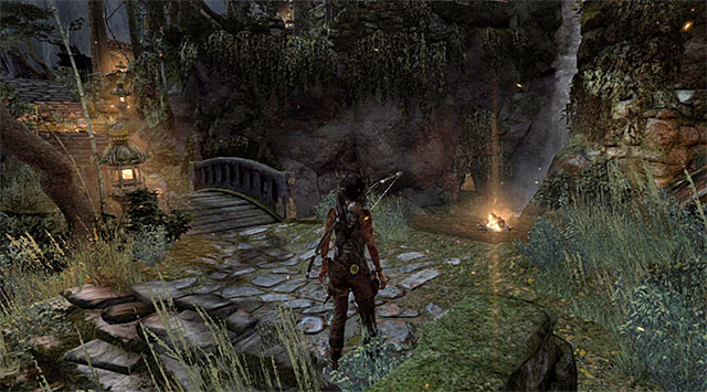 The area is quite rich in all kinds of collectibles, so youre free to look around; I recommend, of course, to have a look the separate part of the guide - Continue Up the Mountain to Regroup with Roth | 7: Mountain Rendezvous Walkthrough - 7: Mountain Rendezvous | Walkthrough - Tomb Raider Game Guide