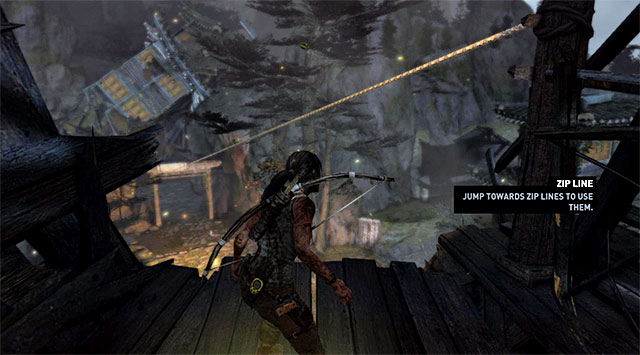 Keep in mind that you cant stay in this building for too long because itll start to burn - Continue Up the Mountain to Regroup with Roth | 7: Mountain Rendezvous Walkthrough - 7: Mountain Rendezvous | Walkthrough - Tomb Raider Game Guide