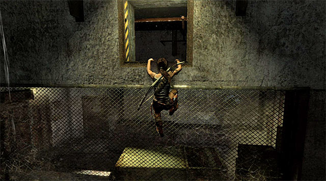 Go down the same hole the guard came out of in order to reach a larger room - Find the Communication Console | 8: Cry for Help Walkthrough - 8: Cry for Help | Walkthrough - Tomb Raider Game Guide