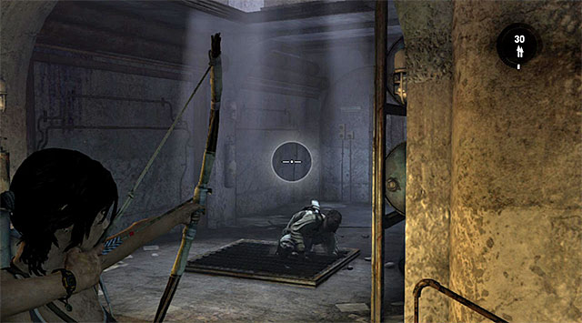 Follow the linear corridor, but be ready for a surprise attack from a sword-armed enemy - Find the Communication Console | 8: Cry for Help Walkthrough - 8: Cry for Help | Walkthrough - Tomb Raider Game Guide