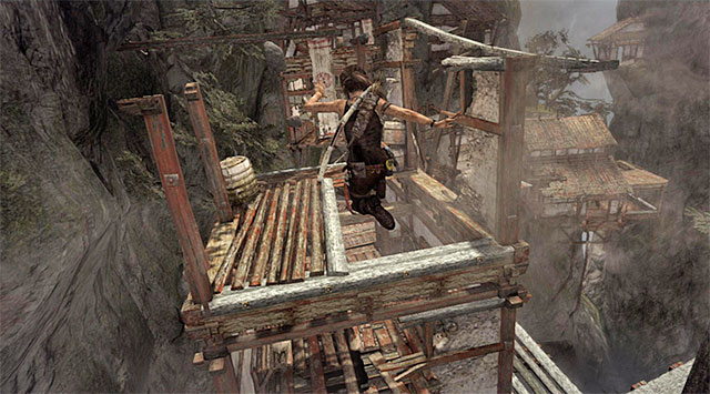 Now its time for a longer running sequence - Find a Way Back to the Mountain Village | 9: A Road Less Traveled Walkthrough - 9: A Road Less Traveled | Walkthrough - Tomb Raider Game Guide