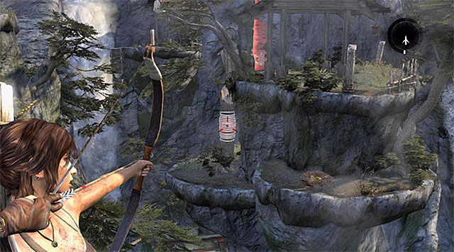 Go upstairs, stand by the new beam and face the eastern rocks - Reach the Smoke Beacon | 10: Guilty Conscience Walkthrough - 10: Guilty Conscience | Walkthrough - Tomb Raider Game Guide