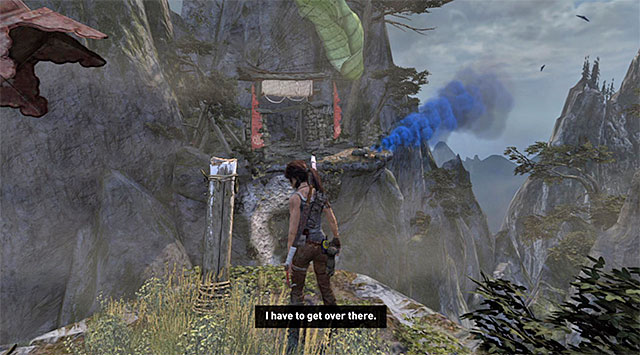 Face the cliff to the east, thats where the pilot has left the smoke signal - Reach the Smoke Beacon | 10: Guilty Conscience Walkthrough - 10: Guilty Conscience | Walkthrough - Tomb Raider Game Guide