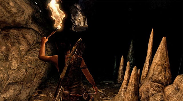 Once youre inside, approach the interactive wall and use the climbing axe on it (thats why you need it) - Tomb of the Unworthy | Optional Tombs: Mountain Village - Mountain Village | Optional Tombs - Tomb Raider Game Guide