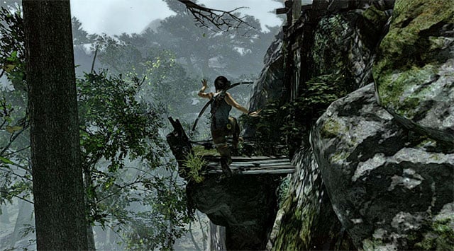 Go along the ledges, jumping when needed - GPS Caches | Collectibles: Coastal Forest - Collectibles: Coastal Forest - Tomb Raider Game Guide