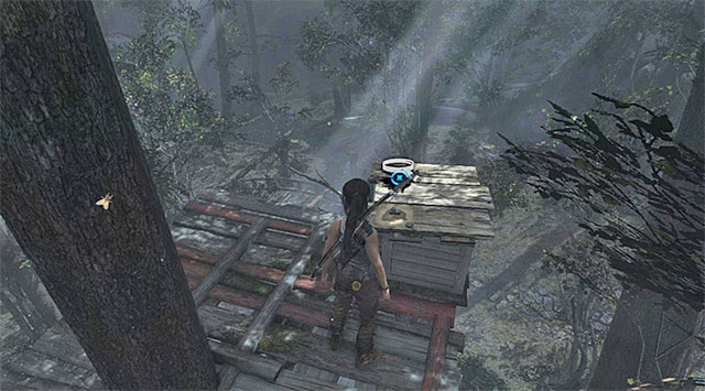 Move over the beam and jump again, this time to land on a small, seemingly inaccessible ledge - Treasure Maps | Collectibles: Coastal Forest - Collectibles: Coastal Forest - Tomb Raider Game Guide