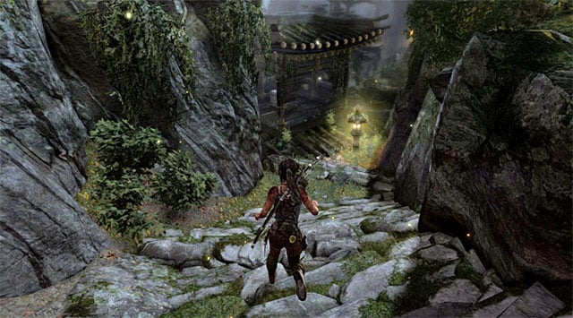 RELIC 1/2 - EDO PERIOD FANS - GREEN FOLDED FAN - Relics | Collectibles: Mountain Temple - Collectibles: Mountain Temple - Tomb Raider Game Guide